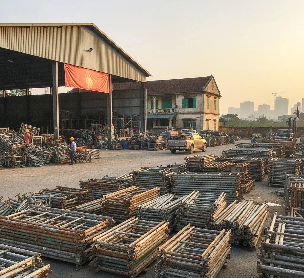 Giàn giáo đảm bảo chất lượng, an toàn.