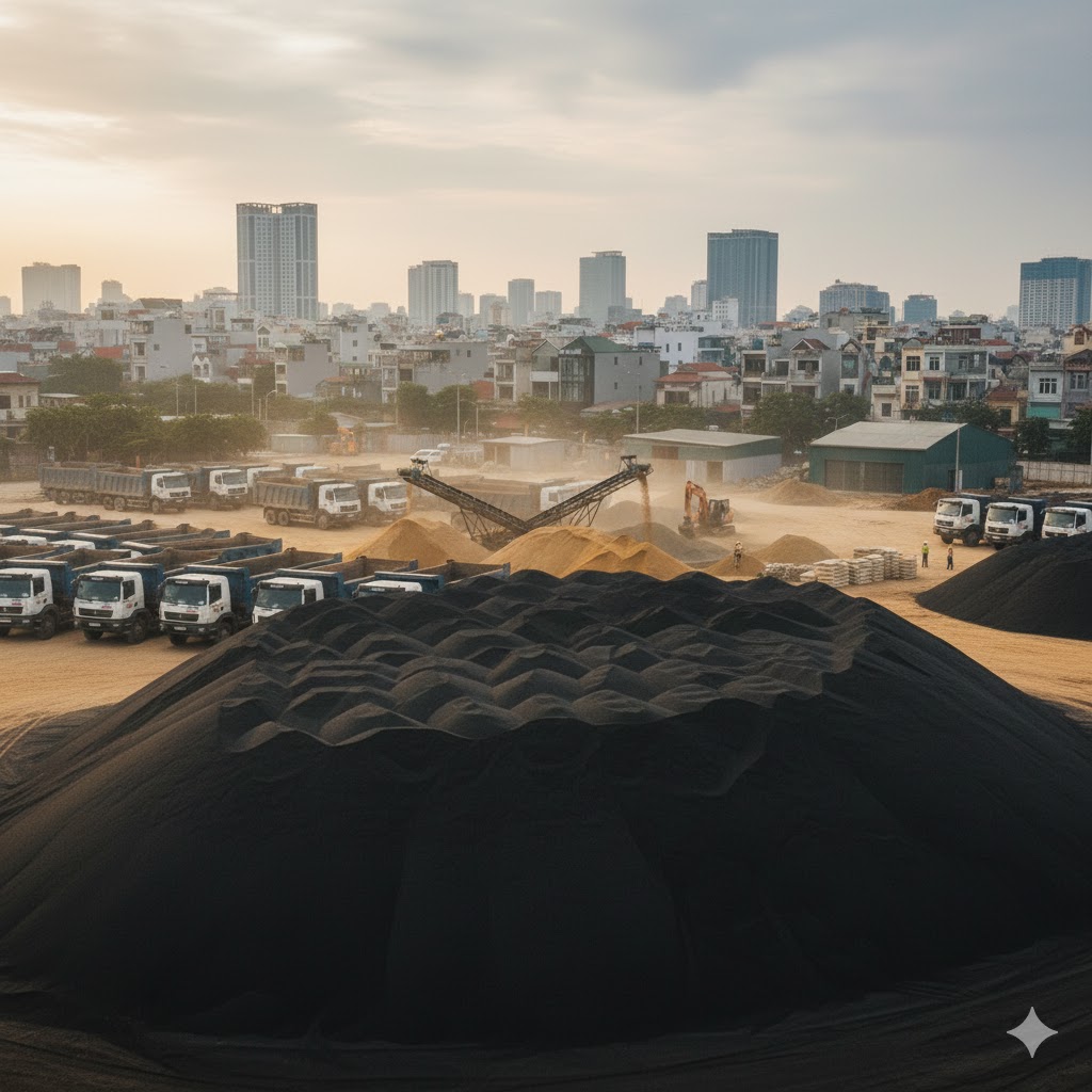 Cát Đen Xây Dựng tại Hà Nội: Việt Linh Cung Cấp & Vận Chuyển Tận Nơi