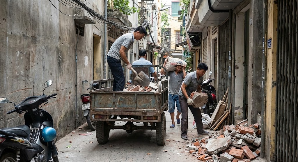 Vận Chuyển Trạc Thải Xây Dựng Tại Hai Bà Trưng: Giá Rẻ, Gọi Là Có Ngay